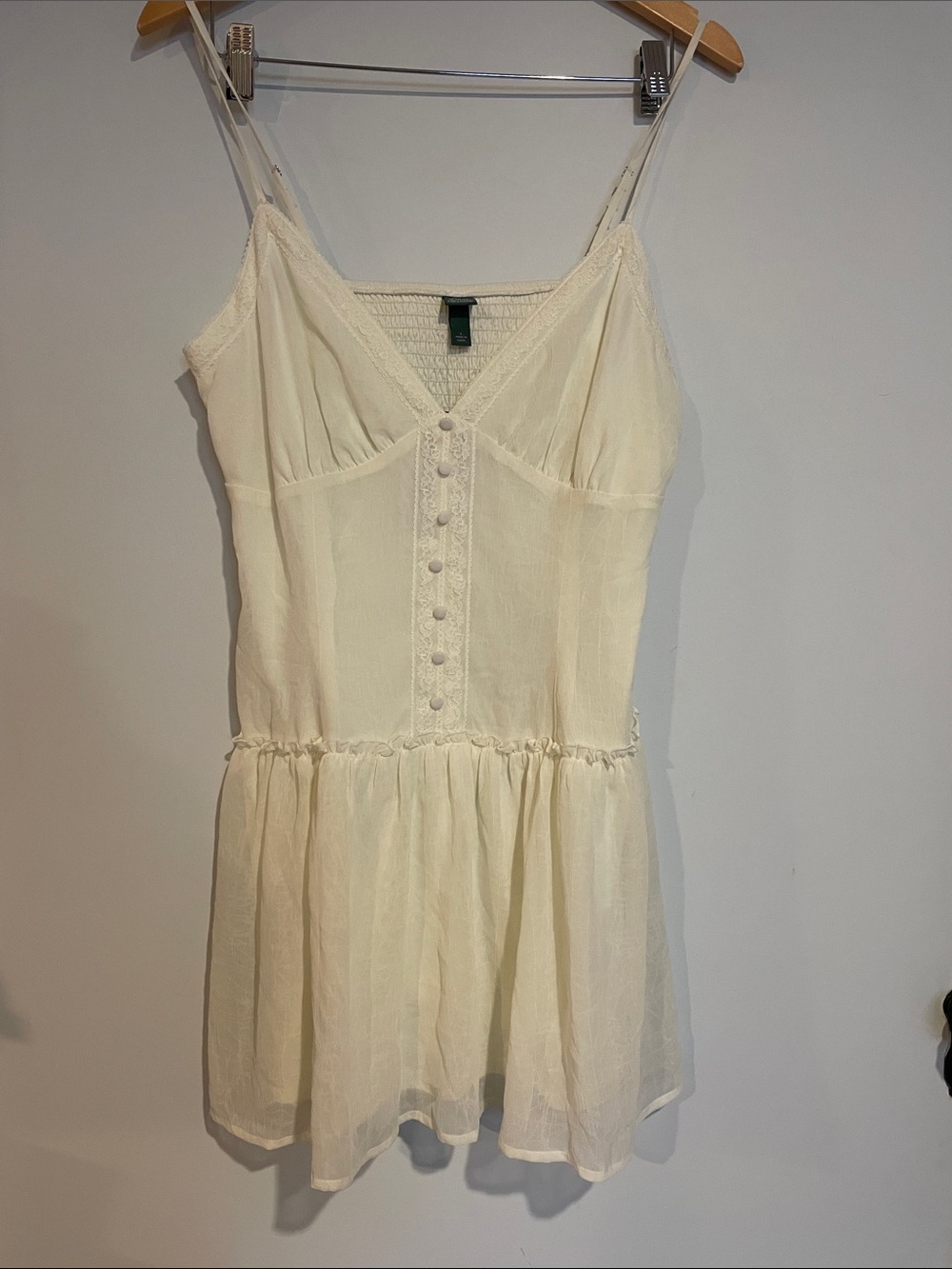 wild fable Cream Spaghetti-Strap Babydoll Camisole NWT